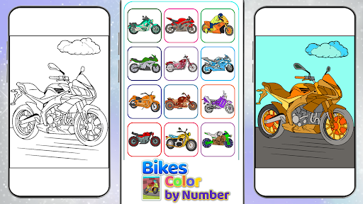 Motorcycles Paint by Number ekran görüntüsü