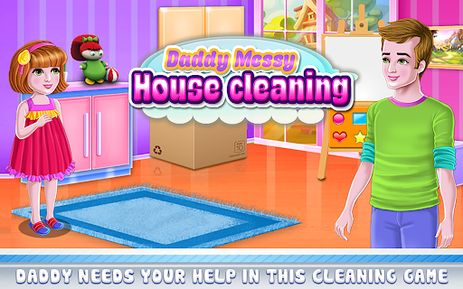 Daddy Messy House Cleaning ekran görüntüsü