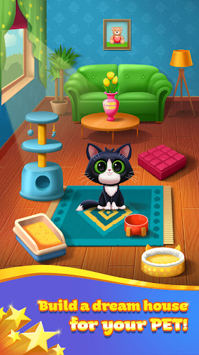 Super Pug Story Match 3 puzzle ekran görüntüsü