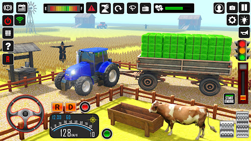 Village Tractor Farming Game ekran görüntüsü