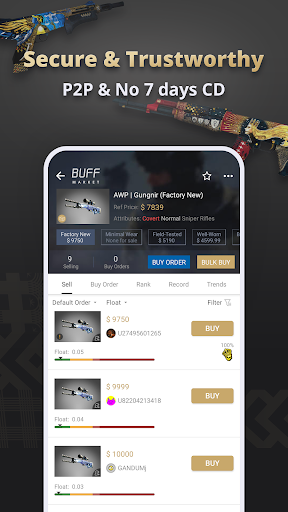 BUFF Market - Trade CS2 Skins ekran görüntüsü