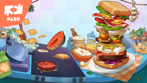 Burger Maker Kids Cooking Game ekran görüntüsü