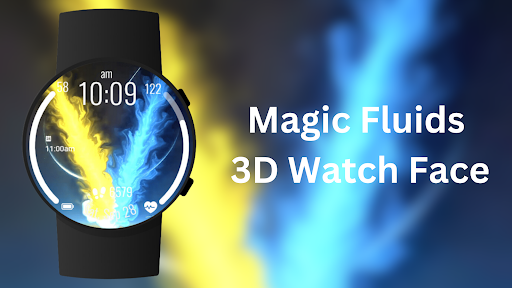Magic Fluids - 3D Watch Face ekran görüntüsü