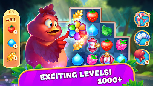 Brave Birds: Match 3 Puzzle ekran görüntüsü