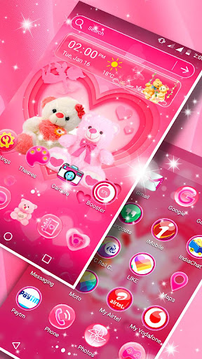 Love Bear Launcher Theme ekran görüntüsü