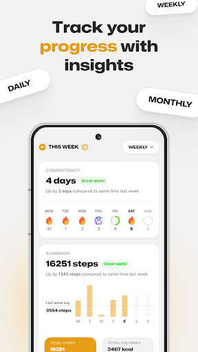 Fitmint: Walk & Steps Tracker ekran görüntüsü