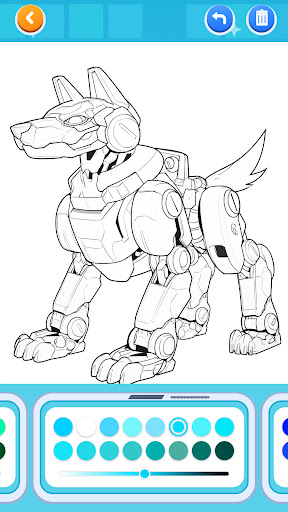 Mecha Color - Boyama oyunları ekran görüntüsü