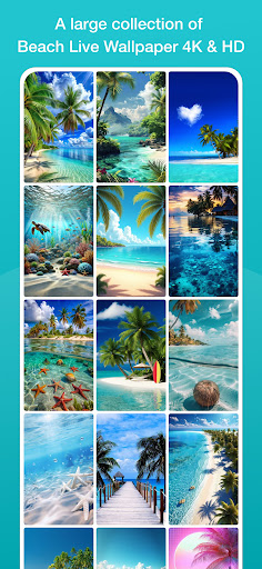 Beach Live Wallpaper 4K ekran görüntüsü