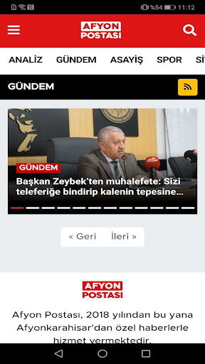 Afyon Postası ekran görüntüsü
