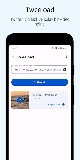 Twitter için Video İndirici ekran görüntüsü