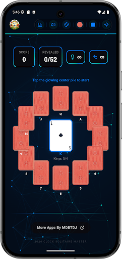 Clock Solitaire Master MDBTDJ ekran görüntüsü