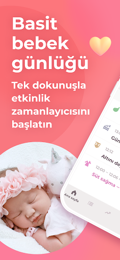 Emzirme ve uyku - Bebek takibi ekran görüntüsü