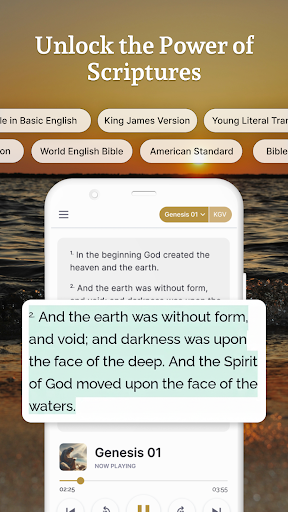Holy Bible Launcher: KJV+Audio ekran görüntüsü
