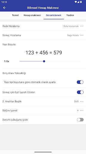 Bilimsel Hesap Makinesi ekran görüntüsü