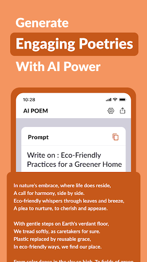 AI Poem Generator-Write a Poem ekran görüntüsü