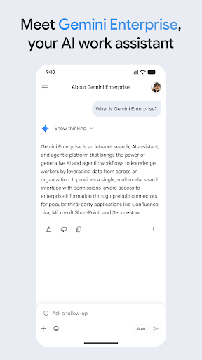 Google Gemini Enterprise ekran görüntüsü