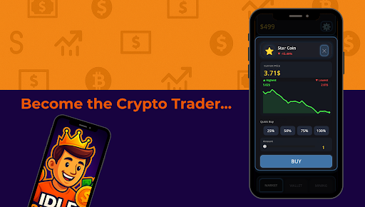 Crypto Tycoon - Idle Trader ekran görüntüsü