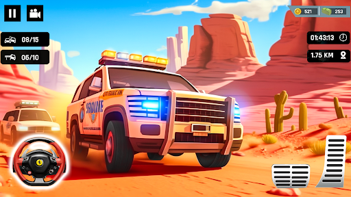 Police Car Kids Driving Game ekran görüntüsü