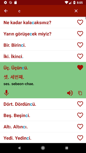 Korece öğren ekran görüntüsü