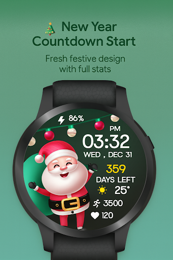 Xmas Weather Countdown Watch ekran görüntüsü