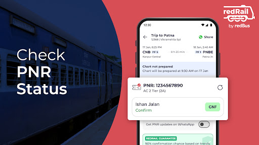 Train Ticket Booking, Status ekran görüntüsü