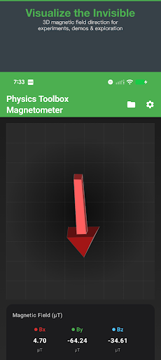 Physics Toolbox Magnetometer ekran görüntüsü