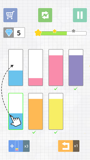 Liquid Puzzle: sort the colors ekran görüntüsü