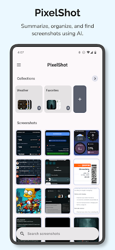 AI Screenshot Finder PixelShot ekran görüntüsü