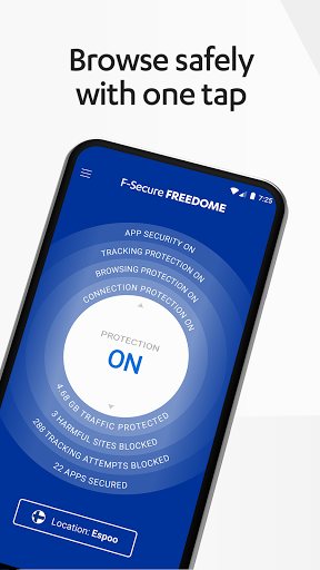 F-Secure FREEDOME VPN ekran görüntüsü