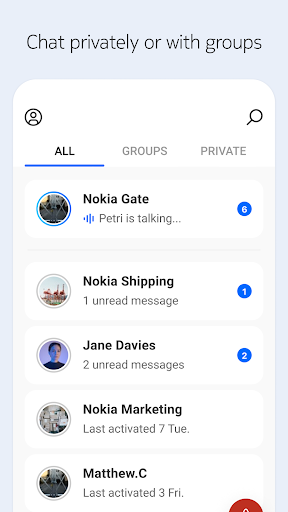 Nokia Team Comms ekran görüntüsü