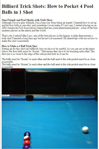 How to Make Pool Trick Shots ekran görüntüsü