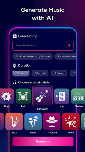 MusyCraft: AI Music Generator ekran görüntüsü