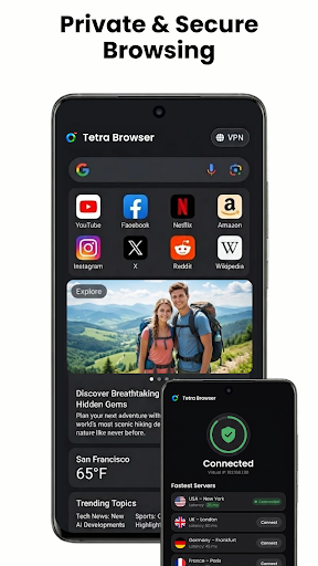 Tetra Browser & VPN ekran görüntüsü