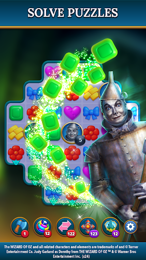 The Wizard of Oz Magic Match 3 ekran görüntüsü