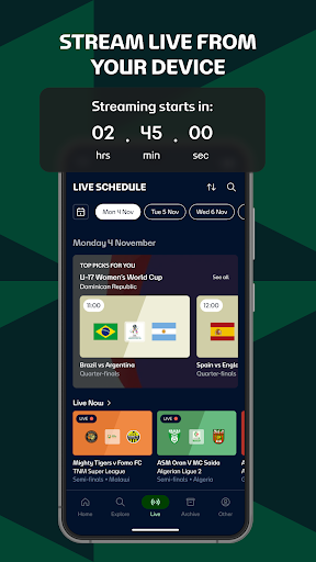 FIFA+ Stream Live Football TV ekran görüntüsü