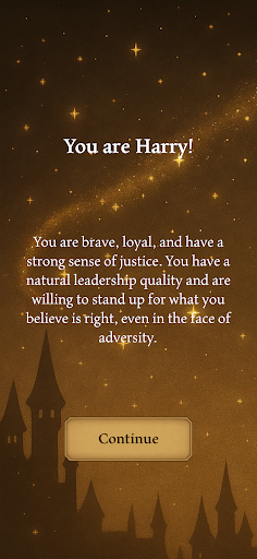 Potter Personality Quiz ekran görüntüsü