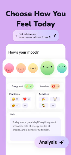 Moodi - mood tracker & diary ekran görüntüsü