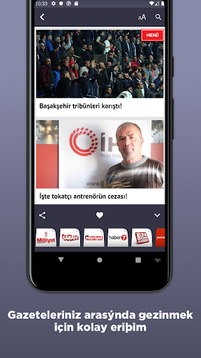 Türkiye Gazeteleri ekran görüntüsü