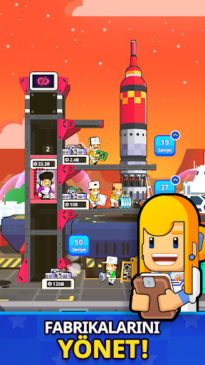 Rocket Star: Idle Tycoon Game ekran görüntüsü