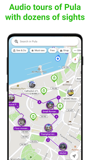 Pula Audio Guide by SmartGuide ekran görüntüsü
