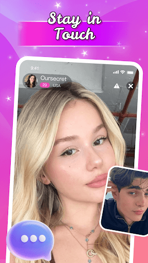 Oursecret-Live Video Chat ekran görüntüsü