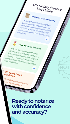 OH Notary Practice Test ekran görüntüsü