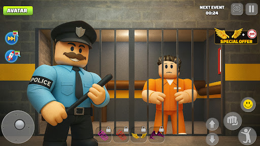 Prison Escape: Obby Parkour 3D ekran görüntüsü