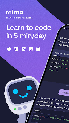 Mimo: Learn Python Coding ekran görüntüsü