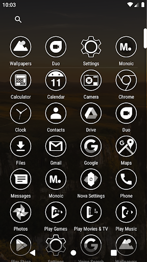 Monoic White Minimal Icon Pack ekran görüntüsü