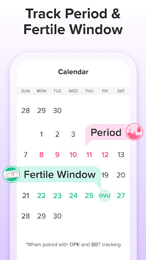 Ovulation Tracker App | Glow ekran görüntüsü