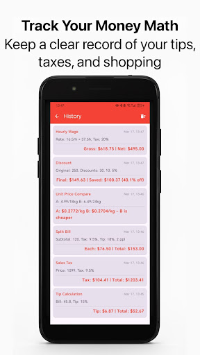 Calculator: History & Money ekran görüntüsü