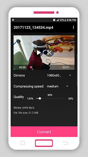 Smart Video Compressor resizer ekran görüntüsü