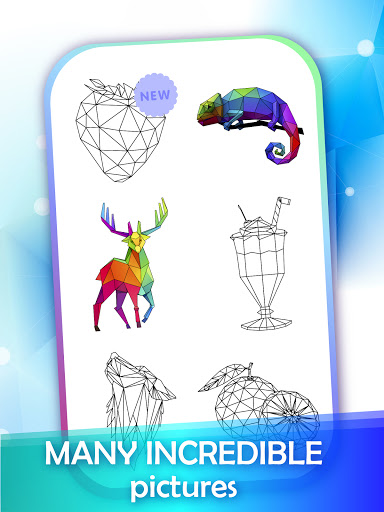 Poly Art Puzzle Coloring Book ekran görüntüsü