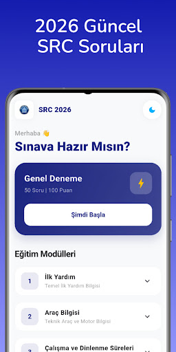 SRC Hazırlık Soru Bankası ekran görüntüsü